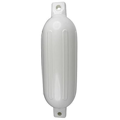 Seachoice Twin Eye Ribbed Boat Fender, White, 8-1/2 In. X 27 In. 79031