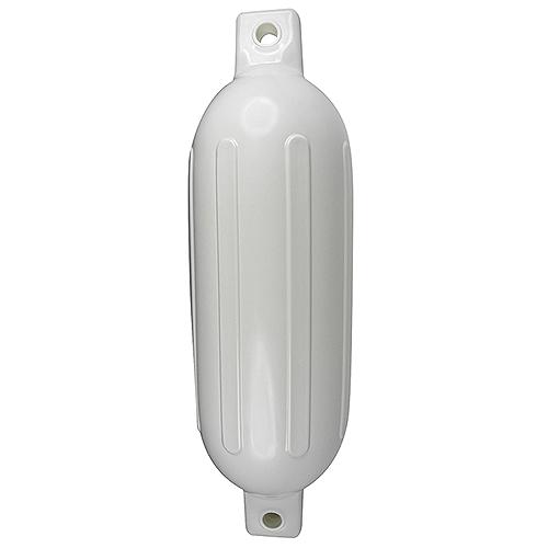 Seachoice Twin Eye Ribbed Boat Fender, White, 8-1/2 In. X 27 In. 79031