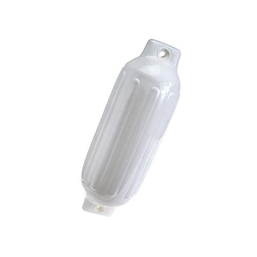 Seachoice Twin Eye Ribbed Boat Fender, White, 8-1/2 In. X 27 In. 79031