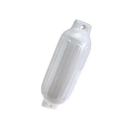 Seachoice Twin Eye Ribbed Boat Fender, White, 8-1/2 In. X 27 In. 79031