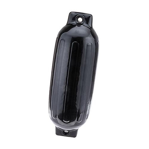 Seachoice Twin Eye Ribbed Boat Fender, Black, 8-1/2 In. X 27 In. 79071