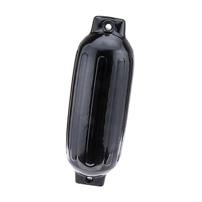 Seachoice Twin Eye Ribbed Boat Fender, Black, 8-1/2 In. X 27 In. 79071