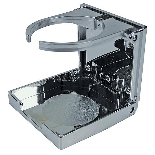 Seachoice 79411 Folding and Adjustable Drink Holder, Chrome Plated