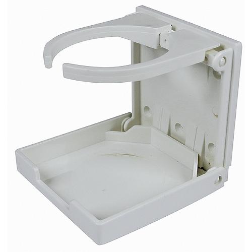 Seachoice 79451 Folding Drink Holder, Adjustable, White