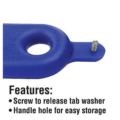 Seachoice 79851 Non-Corrosive Propeller Wrench, Fits 1-1/6 in. Propeller Nuts, Includes Screw, Blue