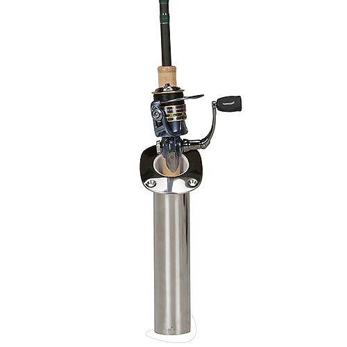 Seachoice 89021 Fishing Rod Holder, Cast Stainless Steel, 30 Degree Gunnel Mount