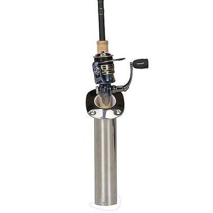 Seachoice 89021 Fishing Rod Holder, Cast Stainless Steel, 30 Degree Gunnel Mount