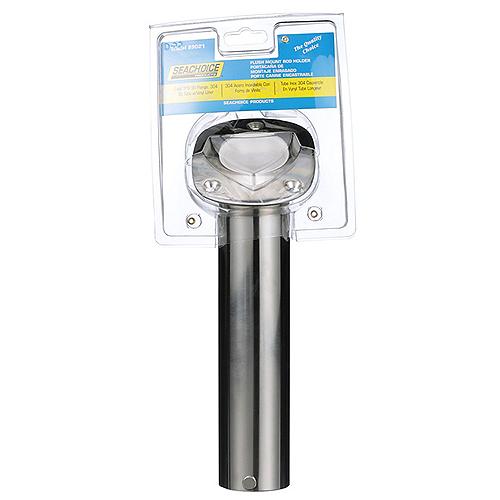 Seachoice 89021 Fishing Rod Holder, Cast Stainless Steel, 30 Degree Gunnel Mount
