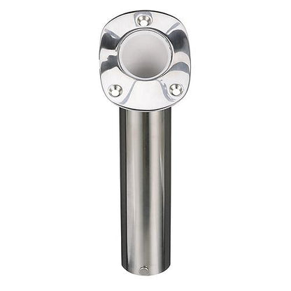 Seachoice 89021 Fishing Rod Holder, Cast Stainless Steel, 30 Degree Gunnel Mount
