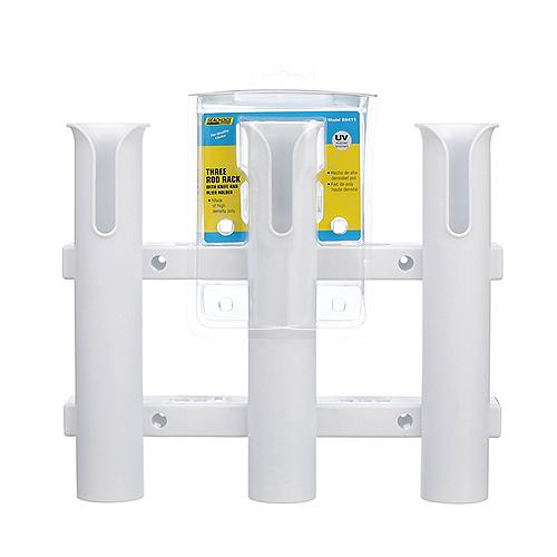Seachoice 89411 Fishing 3-Rod Storage Rack, White