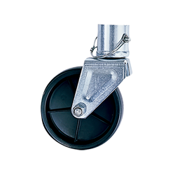Bulldog 500245 Removable Caster with 6" Wheel & Pin/Clip for A-Frame Round Jack