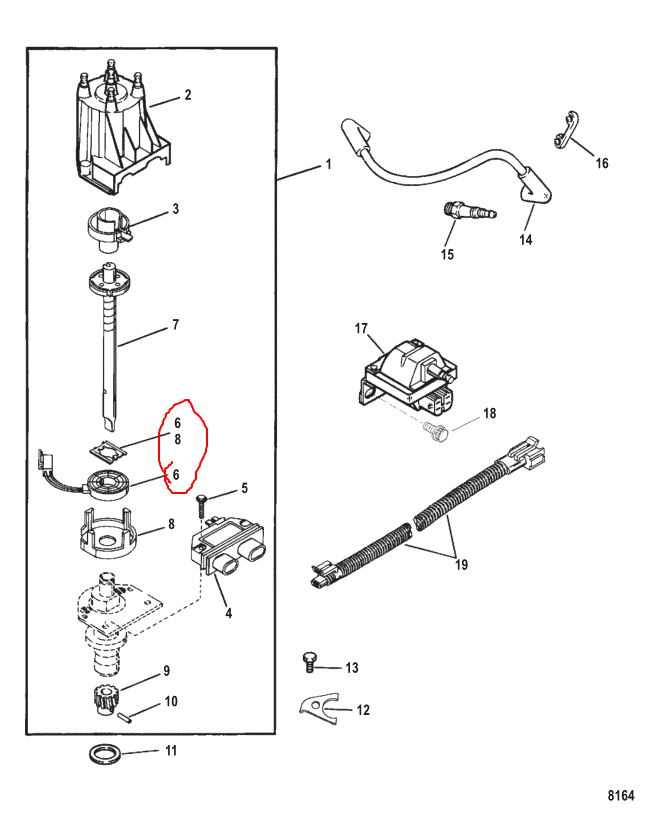 Pick Up Coil Sensor, Sierra 18-5108