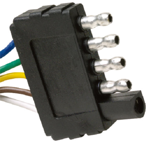 Seachoice 5-Way Flat Connector for Boat Trailer, 12 in. Lead, 7.5 Max. Amp Load