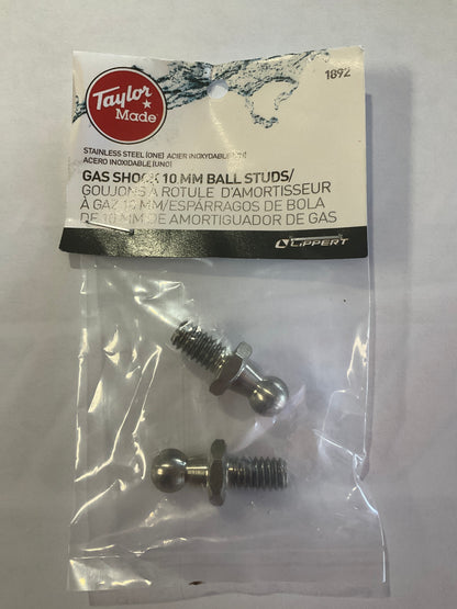 Stainless Gas Lift Hardware, 10MM Ball Stud, Taylor Made 1892