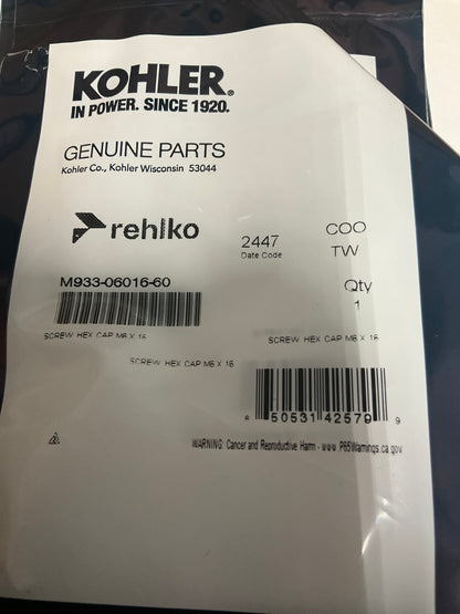 Kohler M933-06016-60 Hex Bolt