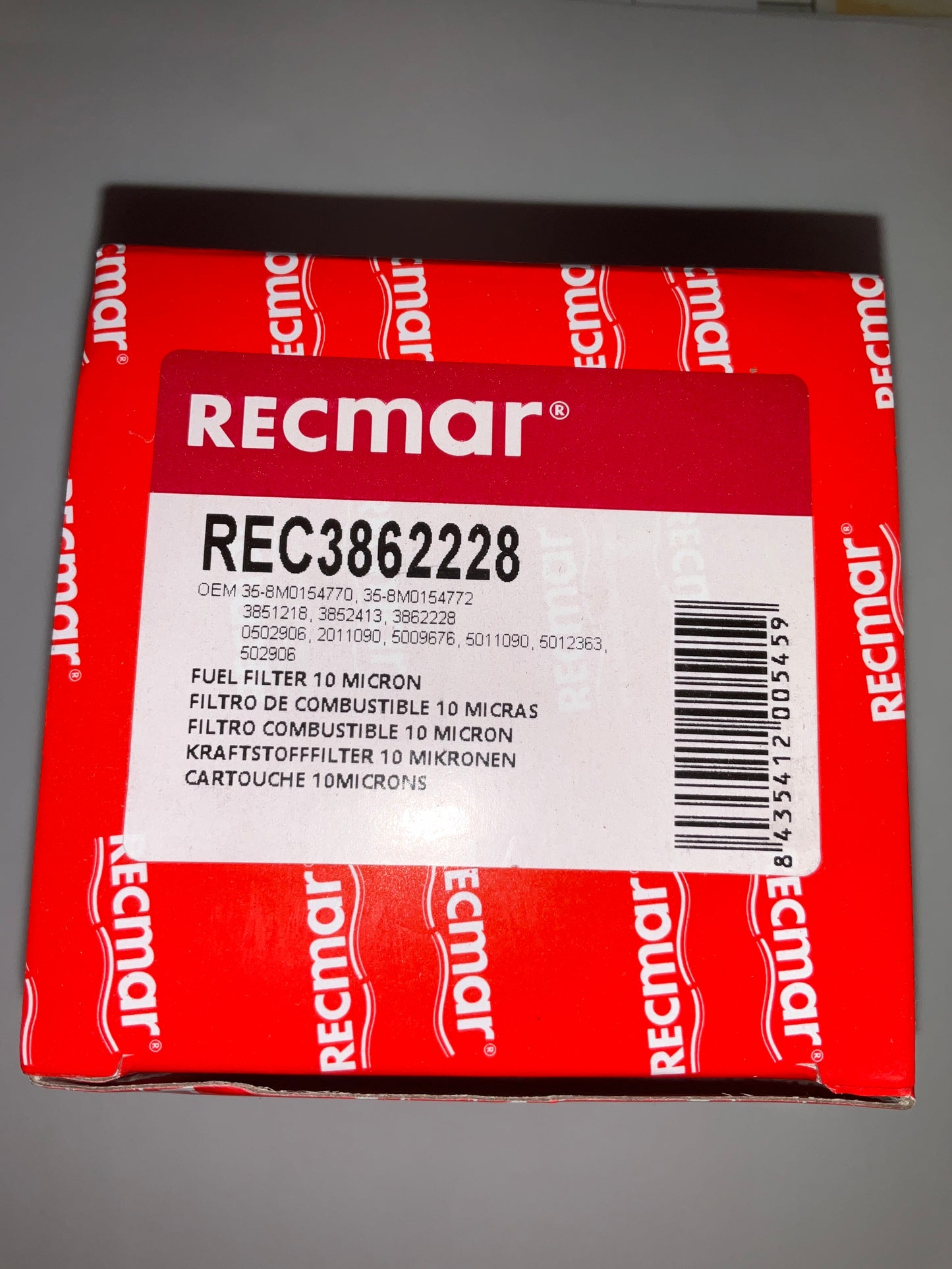 RECMAR 3862228 Fuel Filter