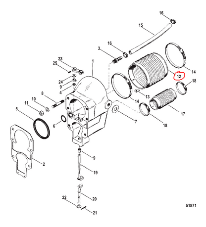 U-Joint Bellows, Quicksilver 60932A4