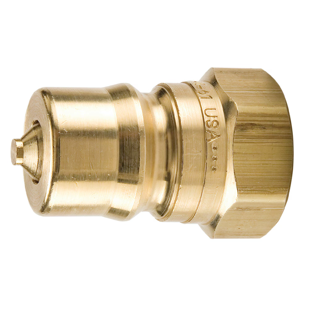 Hydraulic Quick Coupling, 60 Series, Male, Brass, Parker BH4-61