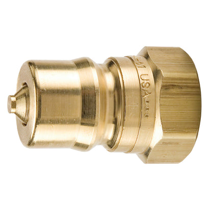 Hydraulic Quick Coupling, 60 Series, Male, Brass, Parker BH4-61