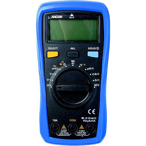 Ancor 703073 True RMS 12 Function Digital Multimeter