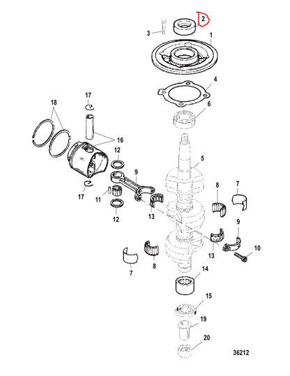 Oil Seal, Carrier, Quicksilver 66302