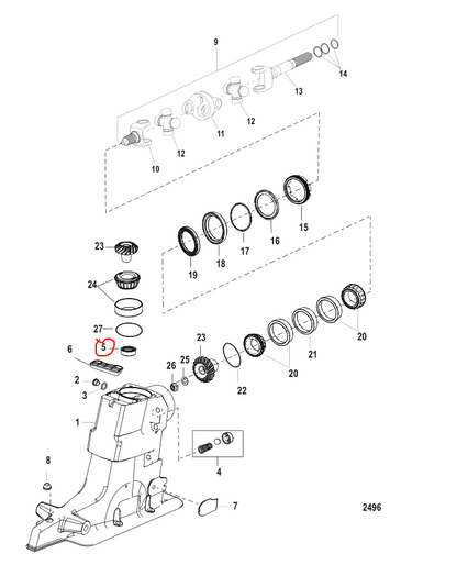 Oil Seal, Carrier, Quicksilver 66302