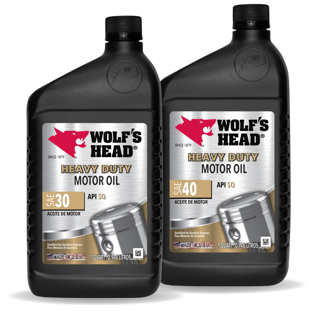 Wolf’s Head Heavy Duty 30 WT engine oil