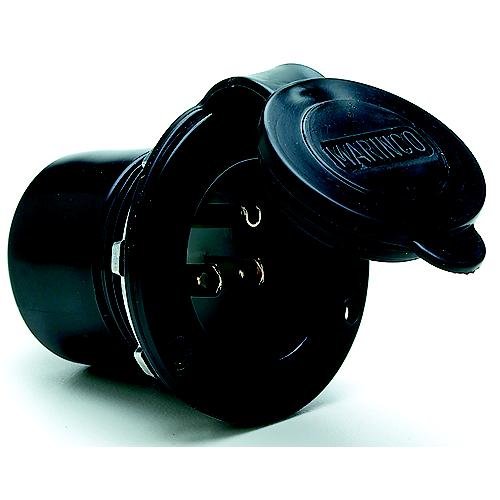 Marinco 15A or 20A 125V Straight Blade Hard Wired Charger Inlet