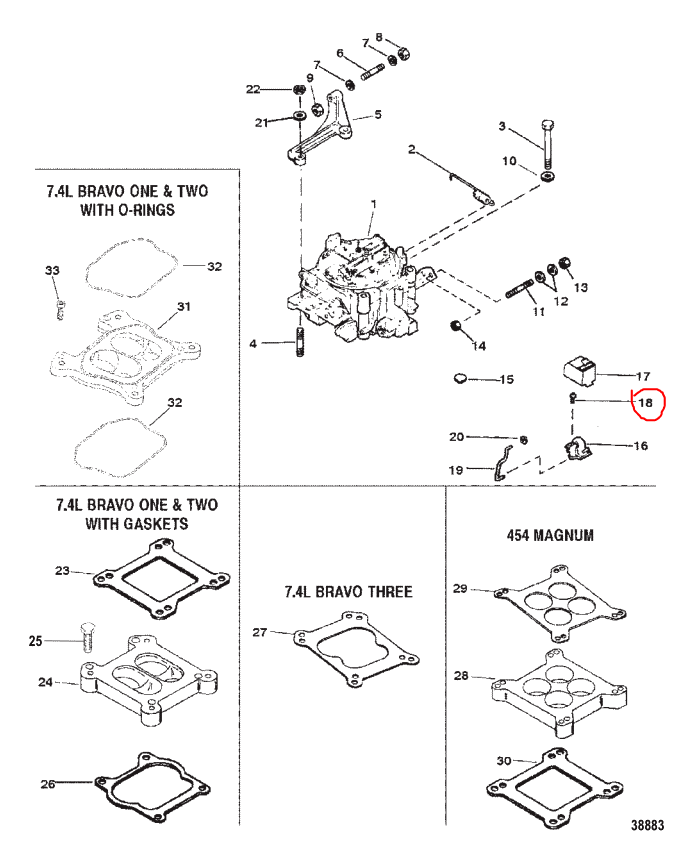 Screw, Auto Choke T-Stat, Quicksilver 69235