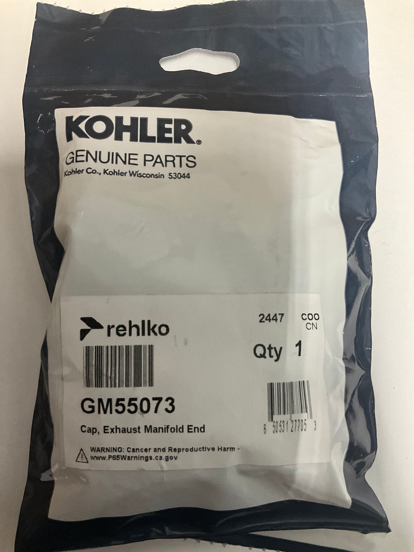 Kohler GM55073 OEM Manifold End Cap