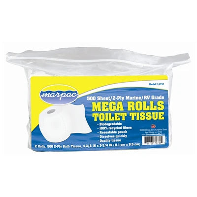 Mega Rolls Toilet Tissue Marpac, 7-2731