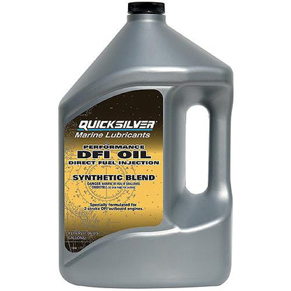 Quicksilver 2-Stroke Performance DFI Synthetic Blend Marine Engine Oil, 1 Gallon