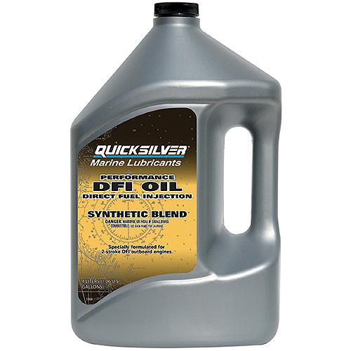 Quicksilver 2-Stroke Performance DFI Synthetic Blend Marine Engine Oil, 1 Gallon