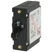 A-Series Black Toggle Circuit Breaker - Single Pole 15A