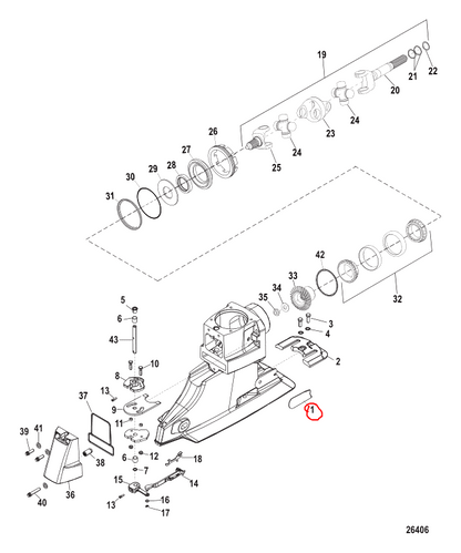 Wear Pad Kit, Quicksilver 805261A1