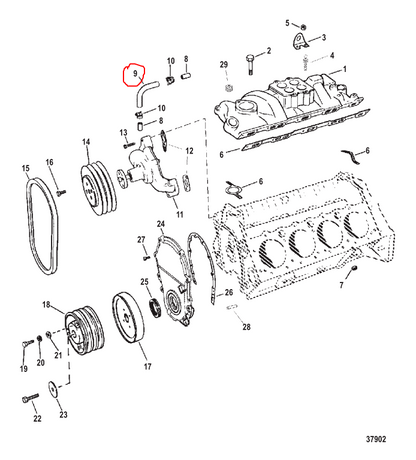 HOSE, TANK TO INTAKE, Quicksilver 805987