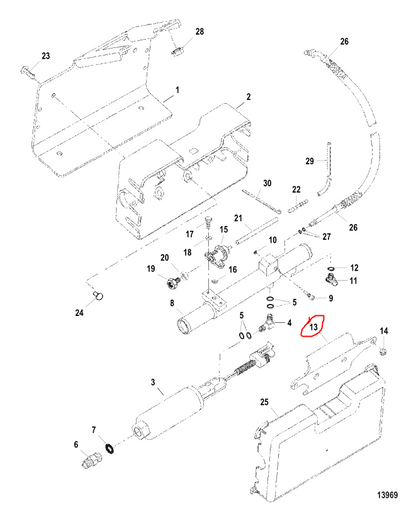 Bracket, Fuel Module, Quicksilver 807979T