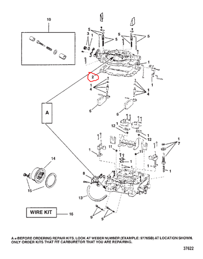 Gasket, Webber Air Horn, Quicksilver 809077