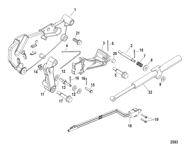 Spring Guide Assy, Quicksilver 813995A1