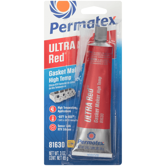 Permatex® Ultra Red® RTV Silicone Gasket Maker, 3 OZ