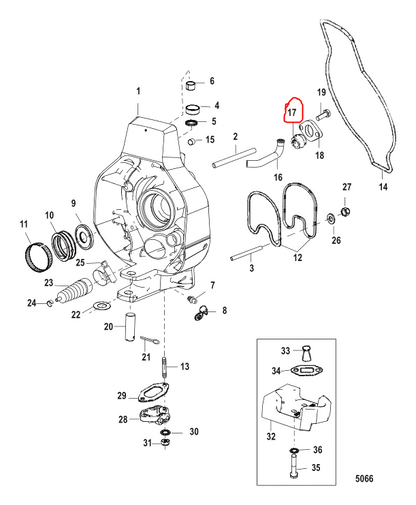 Bushing, Water Tube, Quicksilver 816599