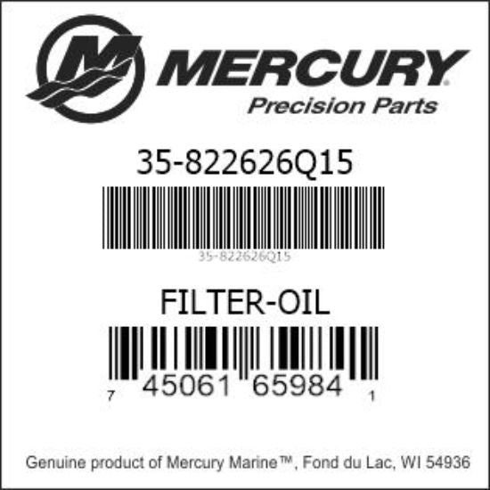 Quicksilver Oil Filter, 822626Q15