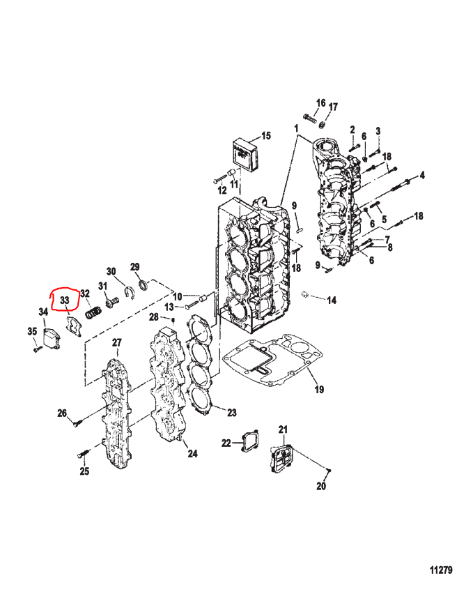 Gasket, T-Stat Cover, Quicksilver 328319