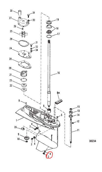 Drain Plug, W/magnet, Sierra 18-2375