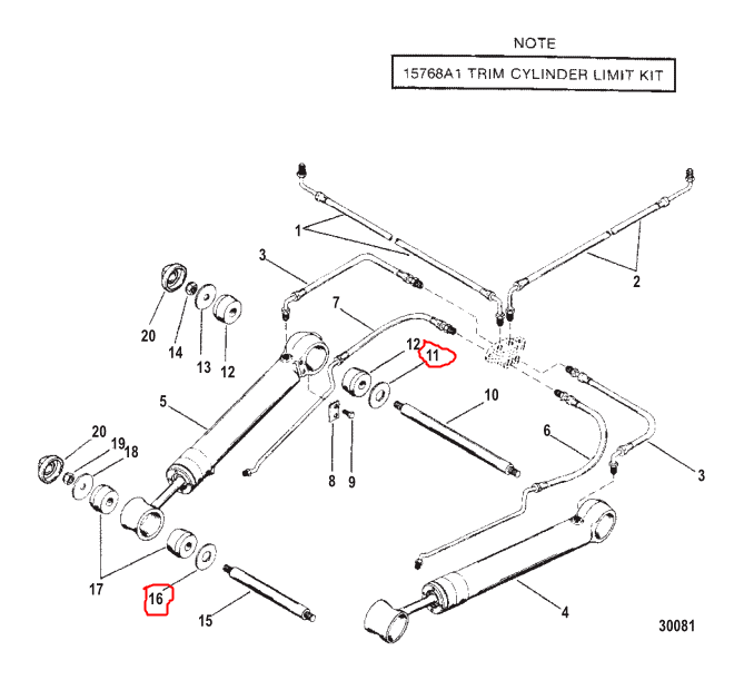 Washer, Anchor Pin, Quicksilver 85058