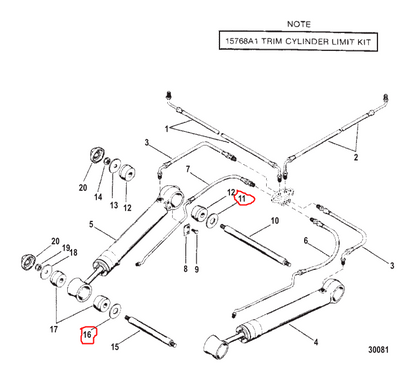 Washer, Anchor Pin, Quicksilver 85058