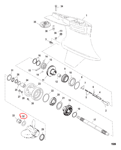 Washer, Quicksilver 85344