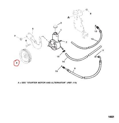 Belt/pulley kit, Quicksilver 861757A1