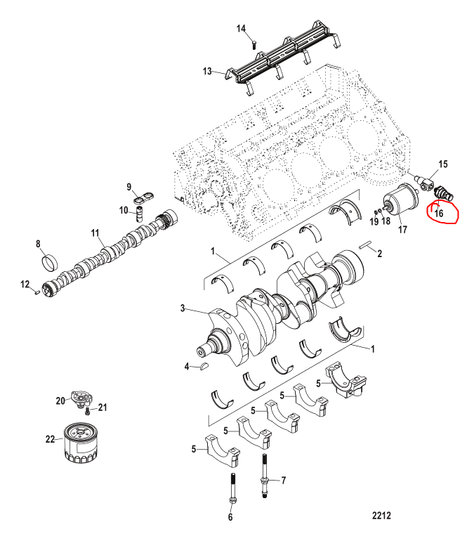 OIL PERSSURE SWITCH, Quicksilver 864252