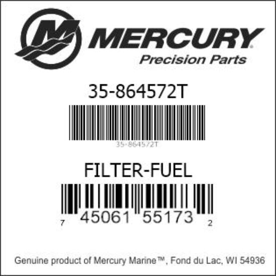 Fuel Filter, In-Line Booster Pump, Quicksilver 864572T